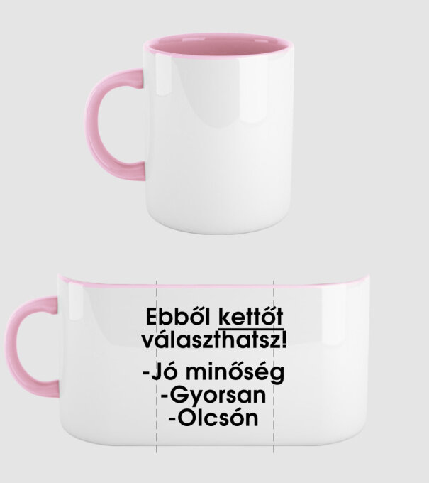  minta világos rózsaszín pólón