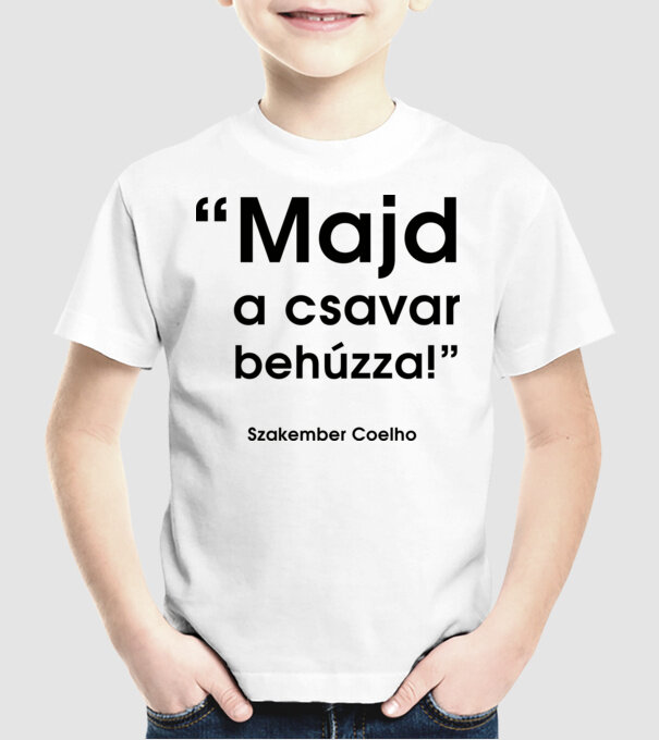  minta fehér pólón
