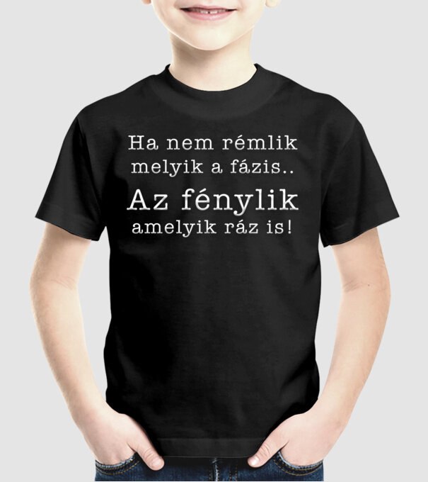  minta fekete pólón