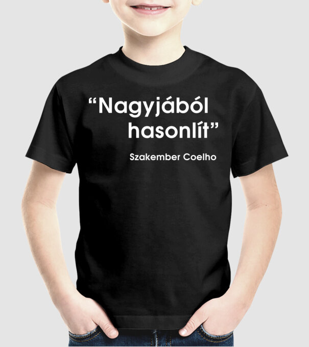  minta fekete pólón
