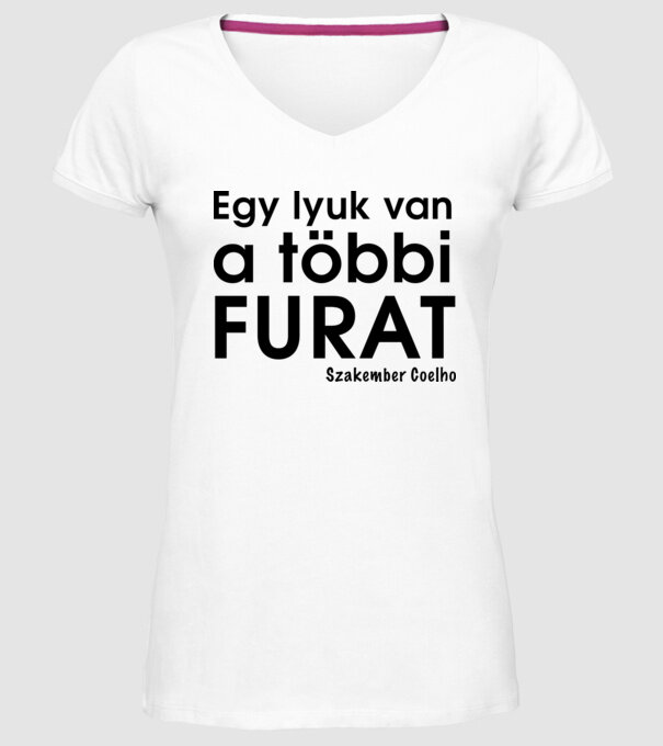  minta fehér pólón