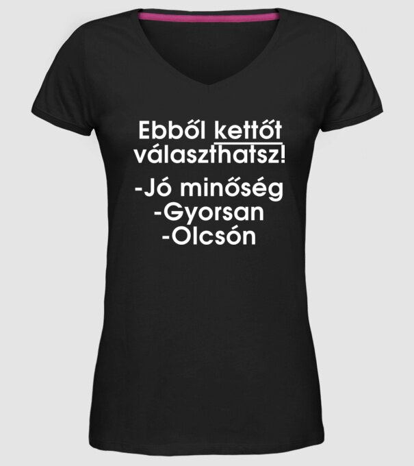  minta fekete pólón