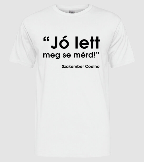  minta fehér pólón