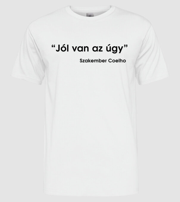  minta fehér pólón