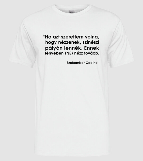  minta fehér pólón