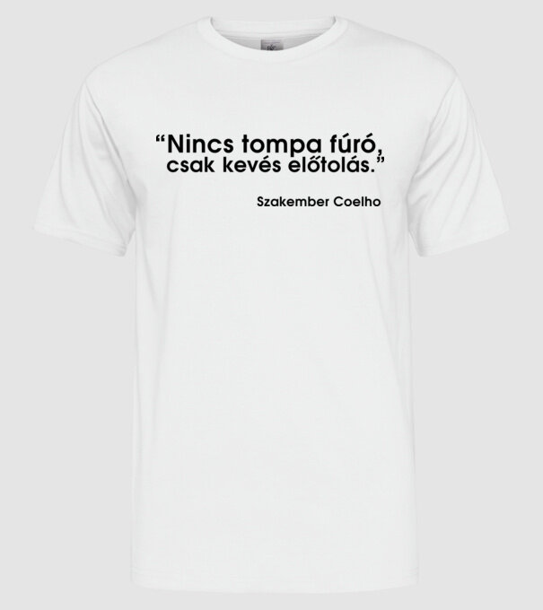 minta fehér pólón