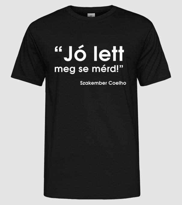  minta fekete pólón