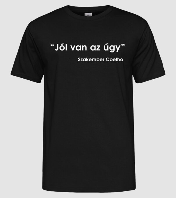  minta fekete pólón