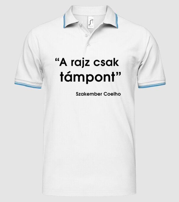  minta fehér pólón