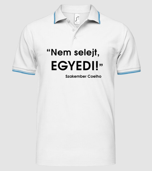  minta fehér pólón