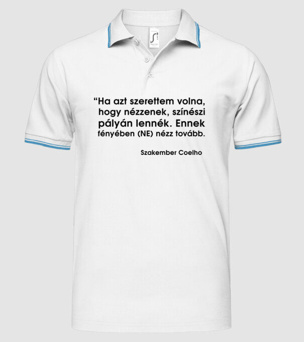  minta fehér pólón