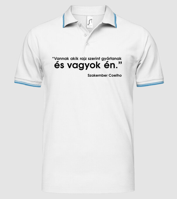  minta fehér pólón