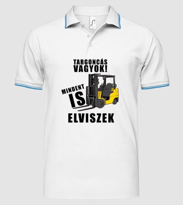  minta fehér pólón