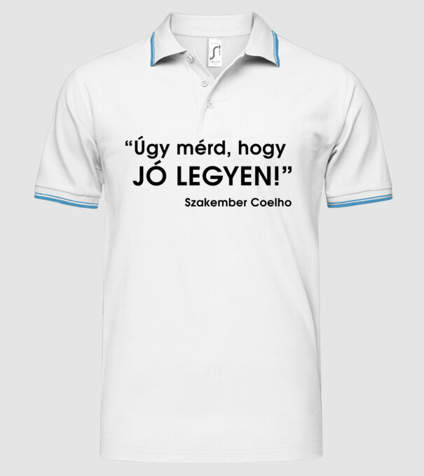  minta fehér pólón