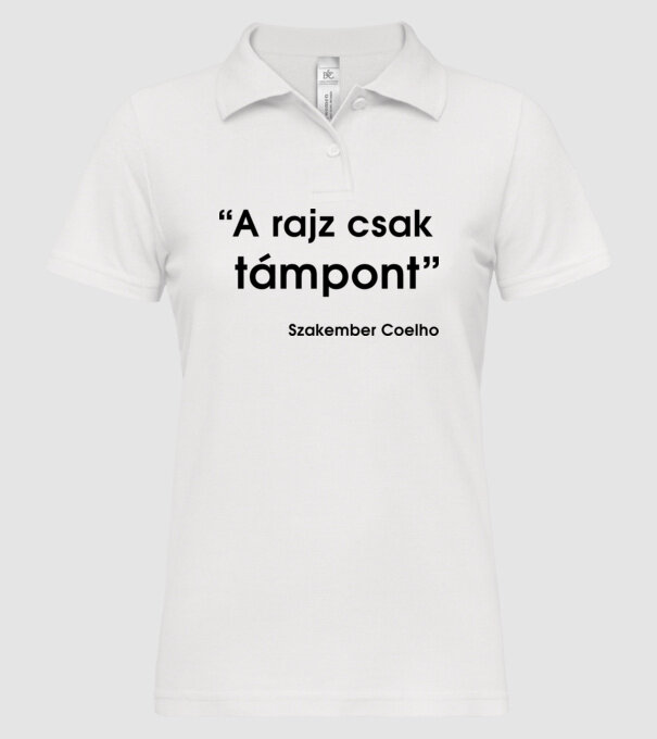  minta fehér pólón