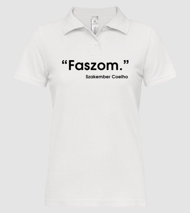  minta fehér pólón