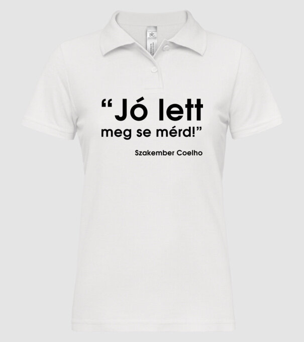  minta fehér pólón
