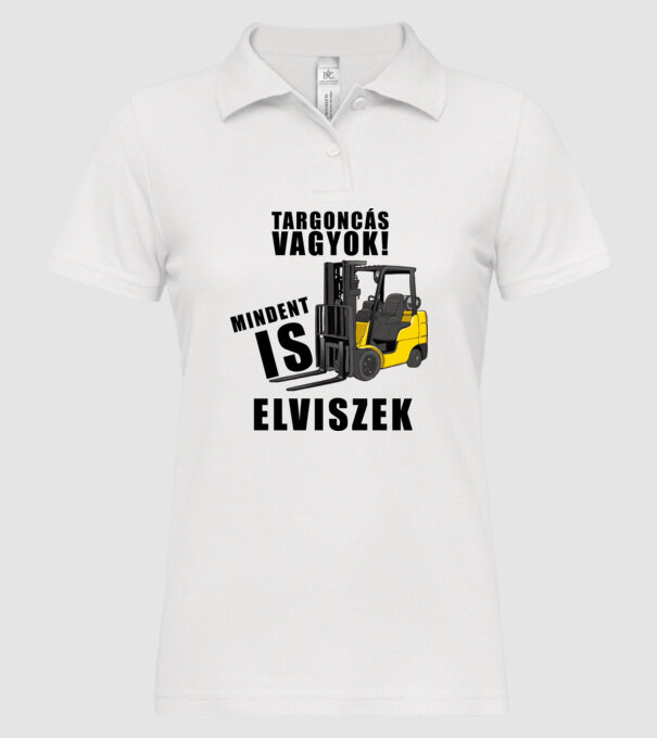  minta fehér pólón
