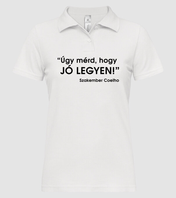  minta fehér pólón