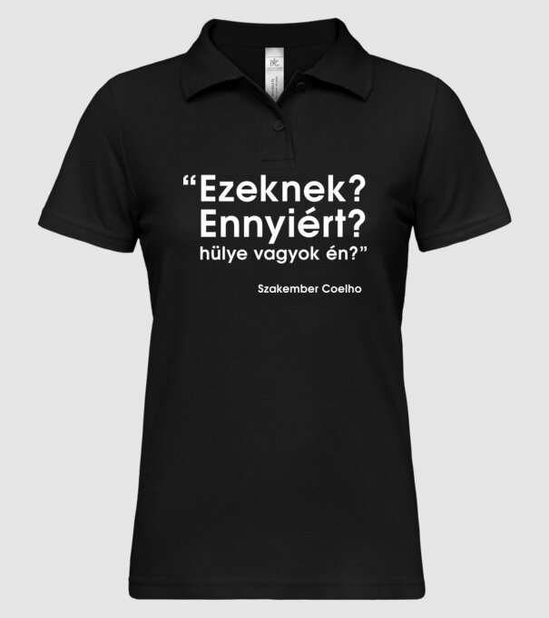  minta fekete pólón