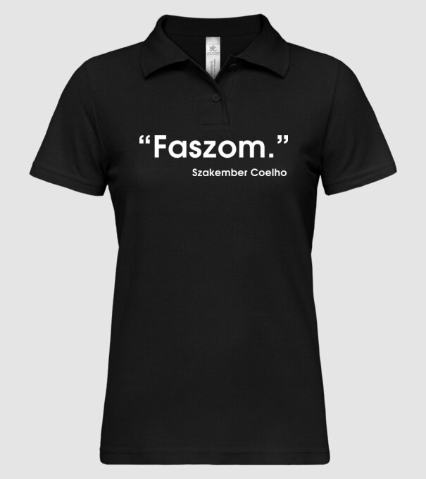 minta fekete pólón