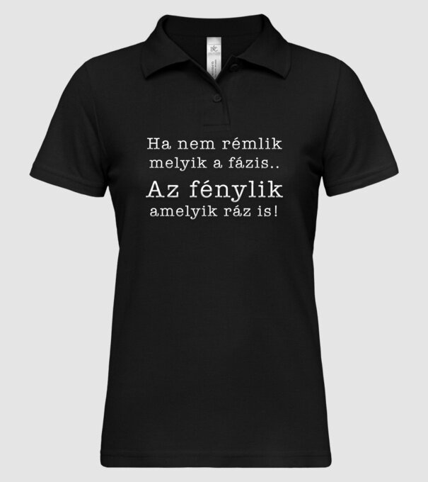 minta fekete pólón