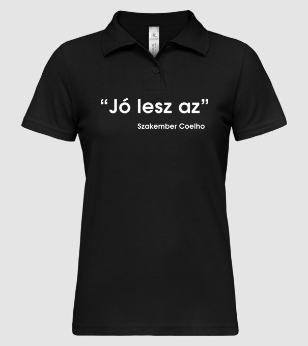  minta fekete pólón