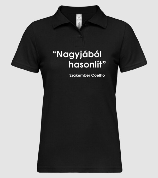  minta fekete pólón