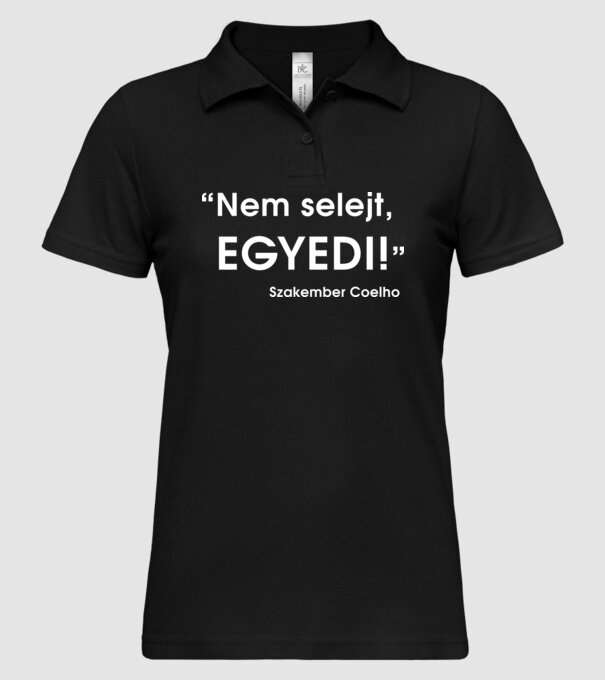  minta fekete pólón