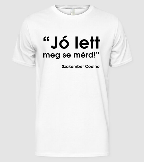  minta fehér pólón