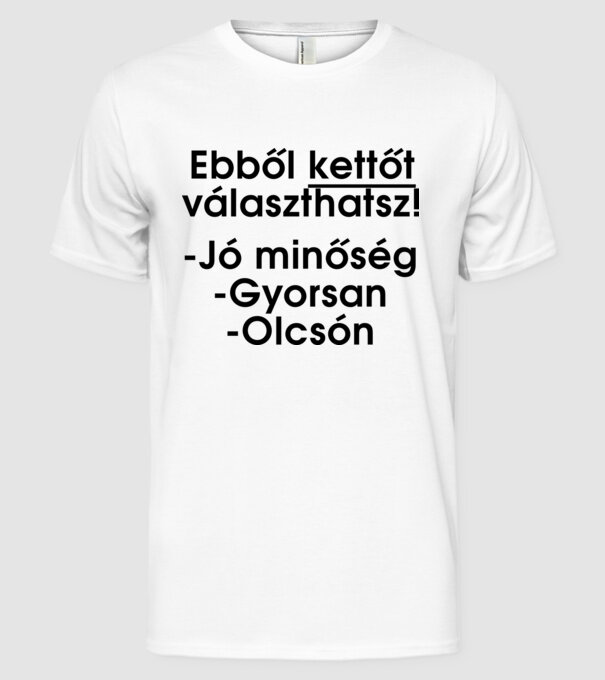  minta fehér pólón