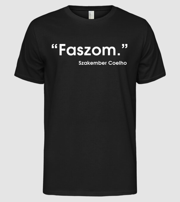  minta fekete pólón