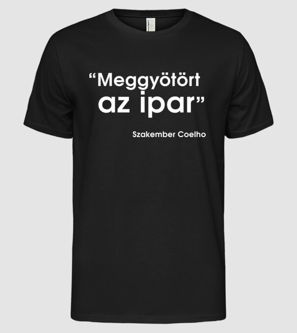  minta fekete pólón