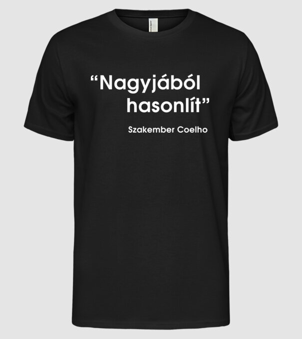  minta fekete pólón