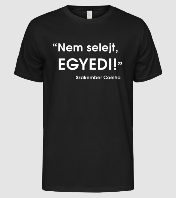  minta fekete pólón