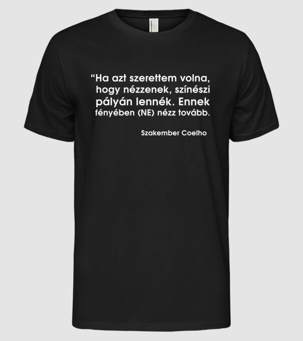  minta fekete pólón