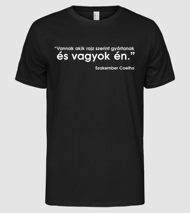 minta fekete pólón