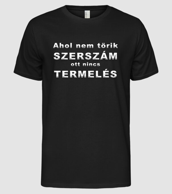  minta fekete pólón