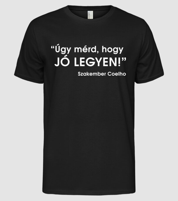  minta fekete pólón