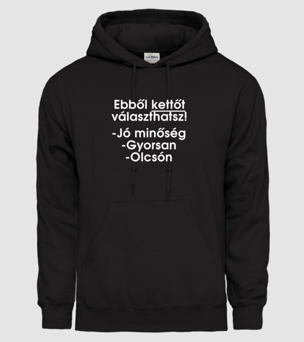  minta fekete pólón