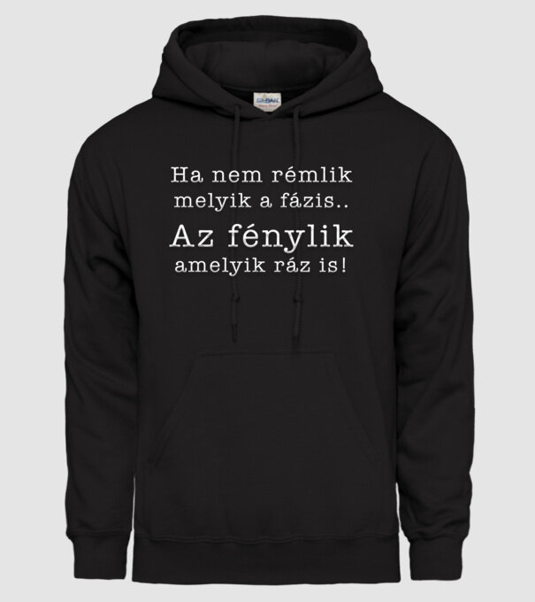  minta fekete pólón
