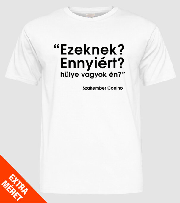  minta fehér pólón
