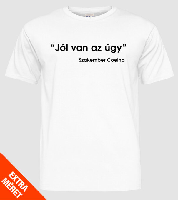  minta fehér pólón