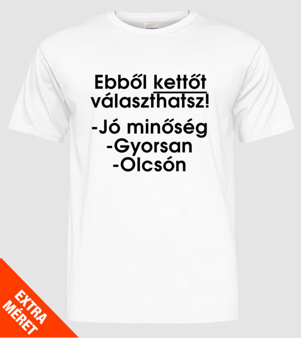 minta fehér pólón