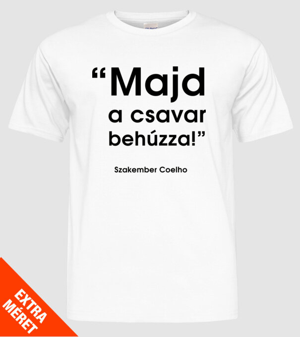  minta fehér pólón
