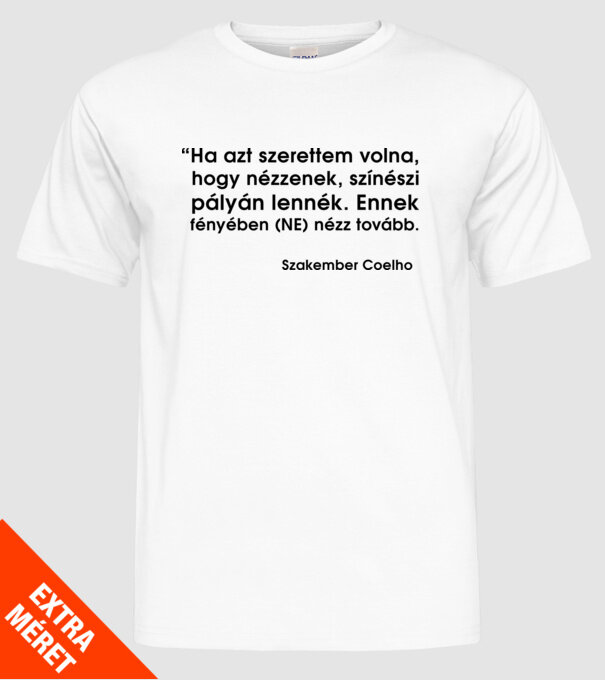  minta fehér pólón