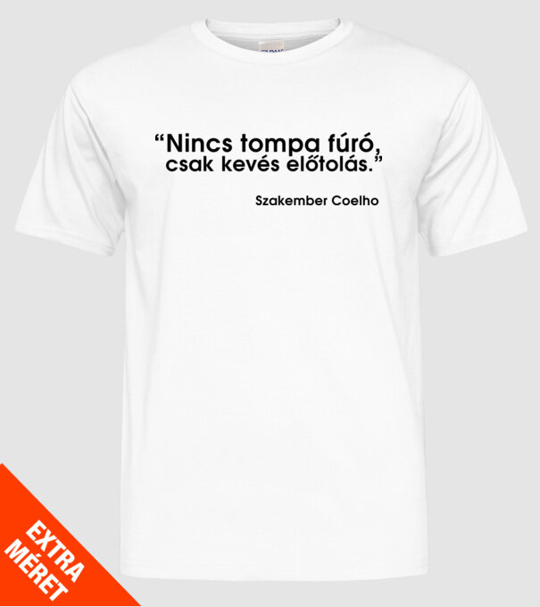  minta fehér pólón