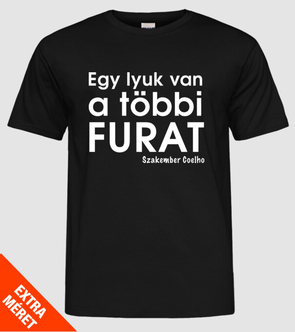  minta fekete pólón