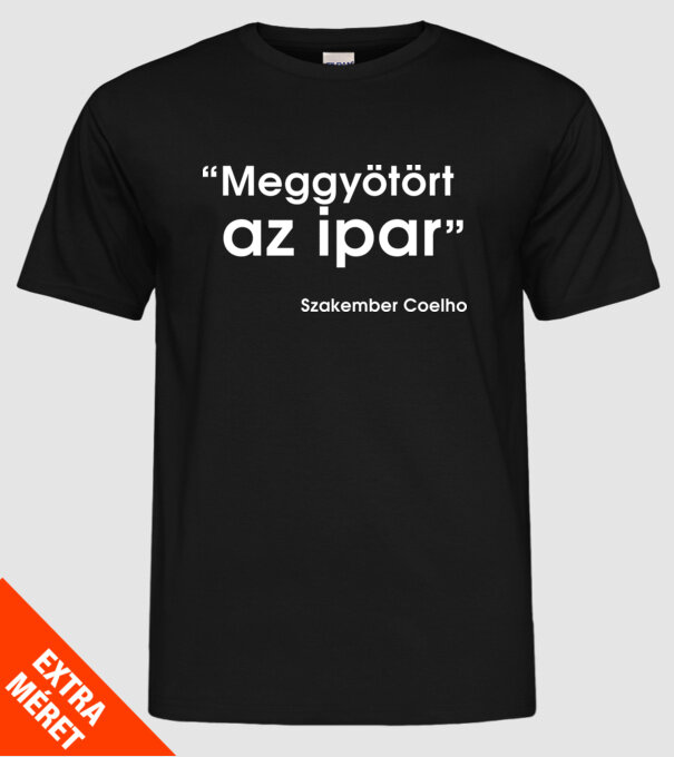  minta fekete pólón