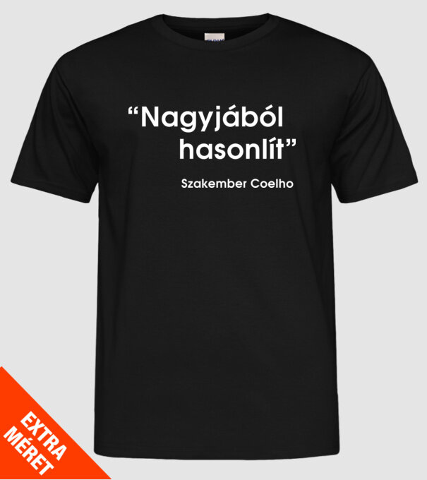  minta fekete pólón